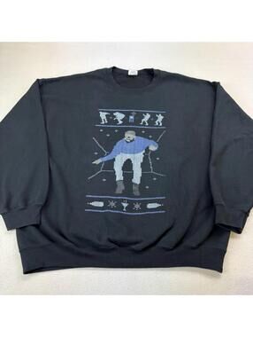Drake Hotline Bling Rap Crewneck Sweatshirt Size XL Black